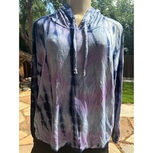 Vintage Havana Long Sleeve Tie Dye Hoodie NWT
